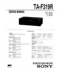 Сервисная инструкция Sony TA-F319R