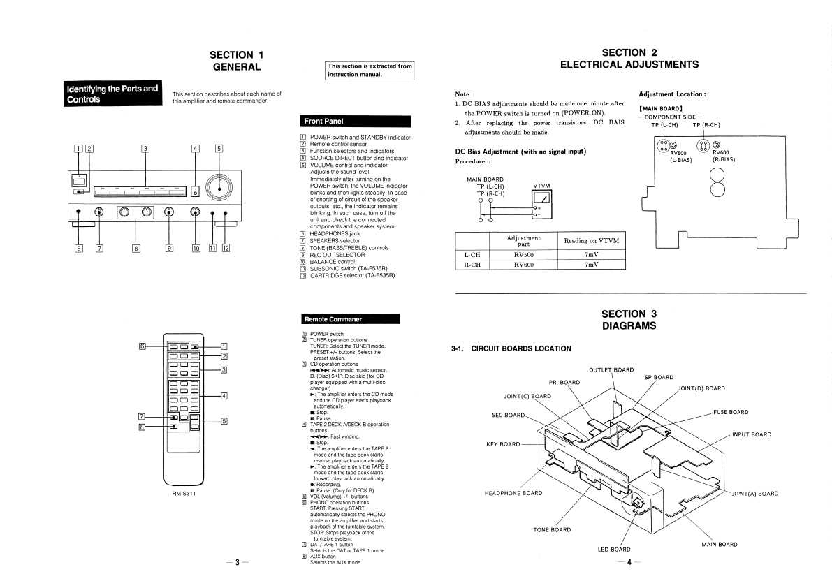 Сервисная инструкция Sony TA-F435R, TA-F535R