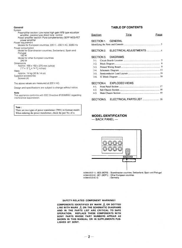 Сервисная инструкция Sony TA-F505ES
