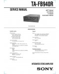 Сервисная инструкция Sony TA-FB940R