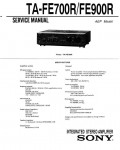 Сервисная инструкция Sony TA-FE700R, TA-FE900R