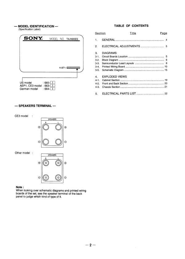 Сервисная инструкция Sony TA-N90ES