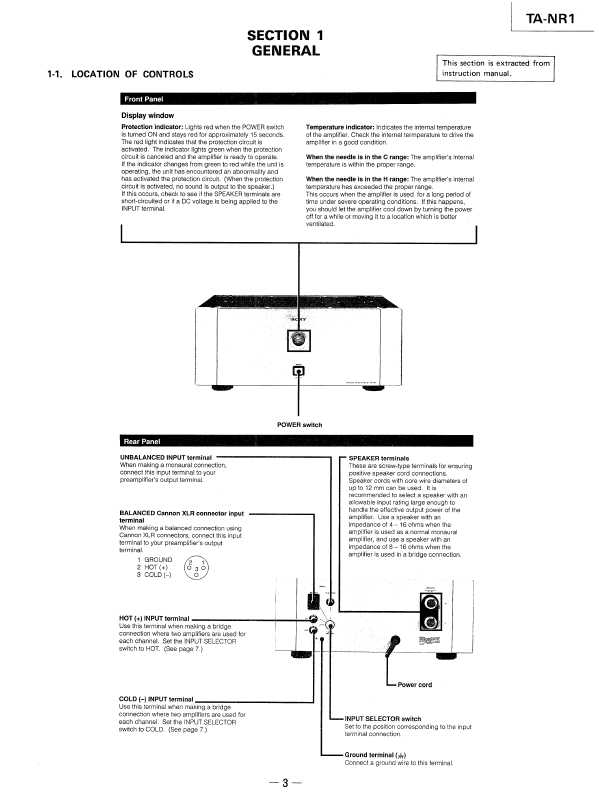 Сервисная инструкция Sony TA-NR1