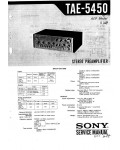 Сервисная инструкция Sony TAE-5450