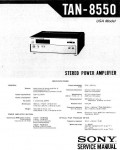 Сервисная инструкция Sony TAN-8550