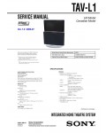 Сервисная инструкция Sony TAV-L1