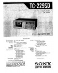 Сервисная инструкция Sony TC-229SD
