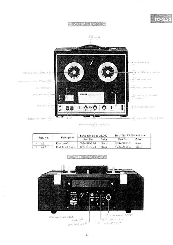 Сервисная инструкция Sony TC-252