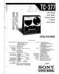 Сервисная инструкция Sony TC-377