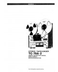 Сервисная инструкция Sony TC-756-2