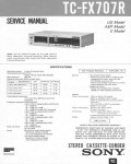 Сервисная инструкция Sony TC-FX707R