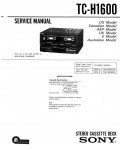 Сервисная инструкция Sony TC-H1600