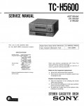 Сервисная инструкция Sony TC-H5600