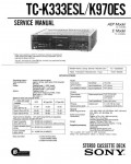 Сервисная инструкция Sony TC-K333ESL, TC-K970ES