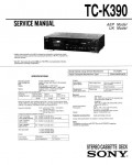 Сервисная инструкция Sony TC-K390