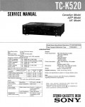 Сервисная инструкция Sony TC-K520