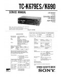 Сервисная инструкция Sony TC-K679ES, TC-K690
