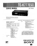 Сервисная инструкция Sony TC-K777ESII