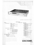 Сервисная инструкция Sony TC-K88B