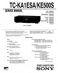 Сервисная инструкция Sony TC-KA1ESA-KE500S