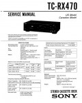 Сервисная инструкция Sony TC-RX470