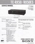 Сервисная инструкция SONY TC-RX50