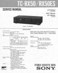 Сервисная инструкция Sony TC-RX50, TC-RX50ES