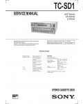 Сервисная инструкция Sony TC-SD1