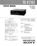 Сервисная инструкция Sony TC-V715