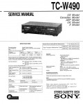 Сервисная инструкция Sony TC-W490