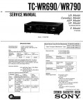 Сервисная инструкция Sony TC-WR690, TC-WR790