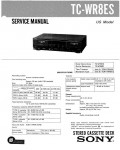 Сервисная инструкция Sony TC-WR8ES