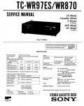 Сервисная инструкция Sony TC-WR97ES, TC-WR870