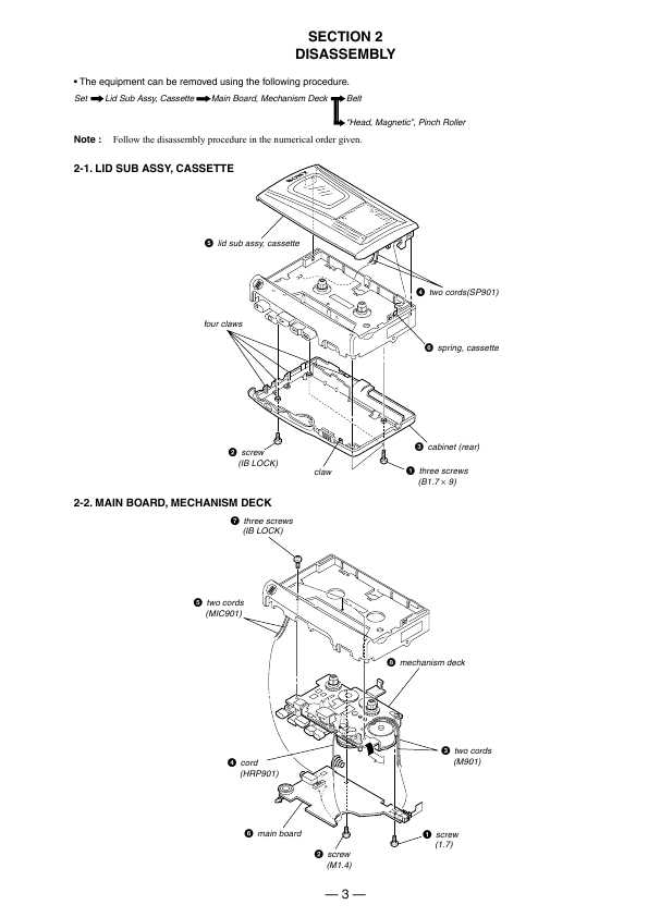 Сервисная инструкция Sony TCM-16