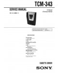 Сервисная инструкция Sony TCM-343