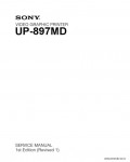 Сервисная инструкция SONY UP-897MD, 1st-edition, REV.1
