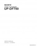 Сервисная инструкция SONY UP-DF750 VOL.2, 1st-edition