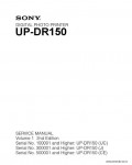 Сервисная инструкция SONY UP-DR150 VOL.1, 2ND, ED
