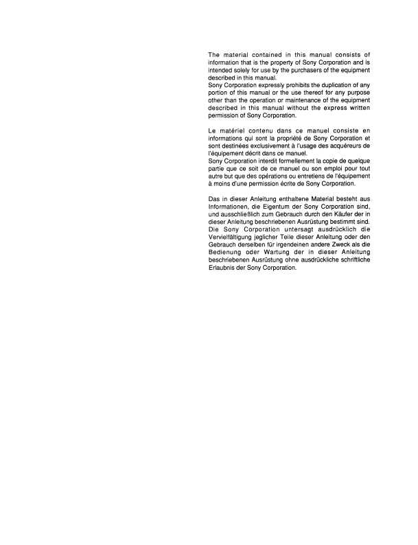 Сервисная инструкция Sony UVW-1600P, UVW-1800P VOL.1