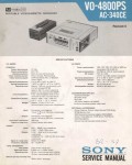 Сервисная инструкция Sony VO-4800PS