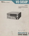Сервисная инструкция Sony VO-5850P