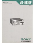 Сервисная инструкция Sony VO-9600P