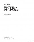 Сервисная инструкция SONY VPL-F600X