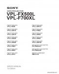 Сервисная инструкция SONY VPL-F700XL, FX500L