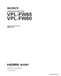 Сервисная инструкция SONY VPL-FW60, FW65