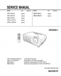 Сервисная инструкция Sony VPL-PS10, VPL-PX10, VPL-PX15