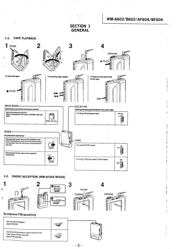 Сервисная инструкция Sony WM-A602, WM-B602, WM-AF604, WM-BF604