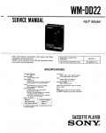 Сервисная инструкция Sony WM-D22