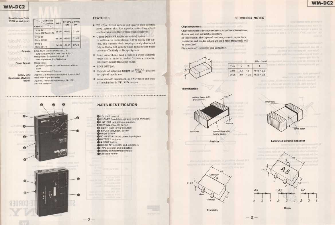 Сервисная инструкция Sony WM-DC2