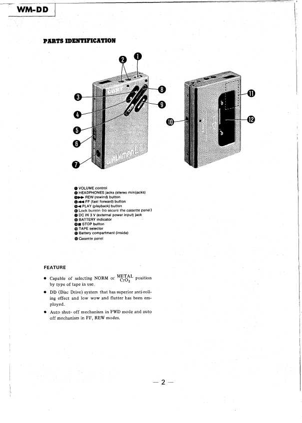 Сервисная инструкция Sony WM-DD